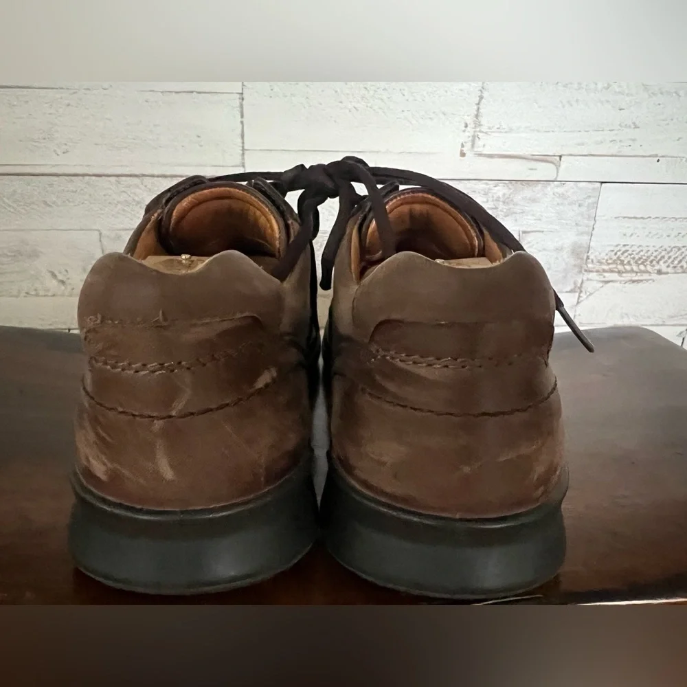 Ecco Seawalker Casual Walking Shoes Brown Leather Mens Size EU‎ 42 US 8-8.5